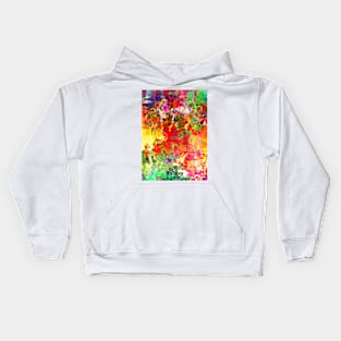 Abstract pen drawing late 1990s Kids Hoodie